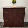 Mahogany Two Drawer Lateral File Cabinet