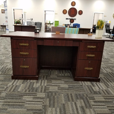 Junior Executive Mahogany Desk