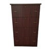 Mahogany Four Drawer Lateral File Cabinet